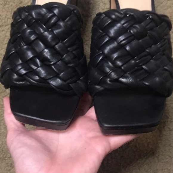 Vince Camuto Elanora Black SquareToe Braided Heels Size EU 42 - Picture 11 of 11